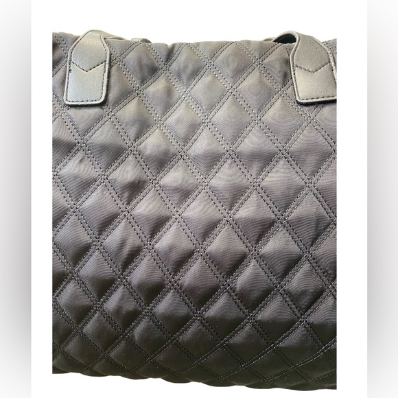 Nicole Miller Black Quilted Tote Bag - Picture 4 of 6